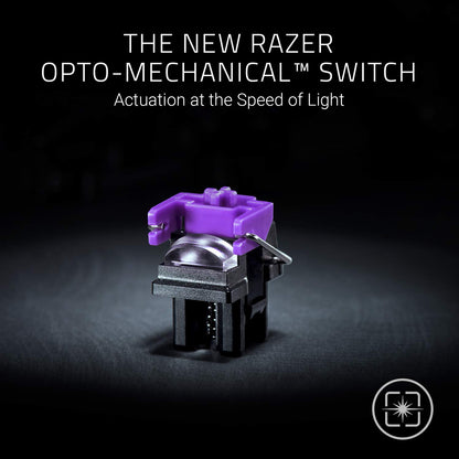 Razer Huntsman Gaming Keyboard - Clicky Optical Switches, Chroma RGB, Gears of War 5 Edition, Gray and Black, Model RZ03-02522000-R3M1