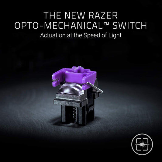 Razer Huntsman Gaming Keyboard - Clicky Optical Switches, Chroma RGB, Gears of War 5 Edition, Gray and Black, Model RZ03-02522000-R3M1