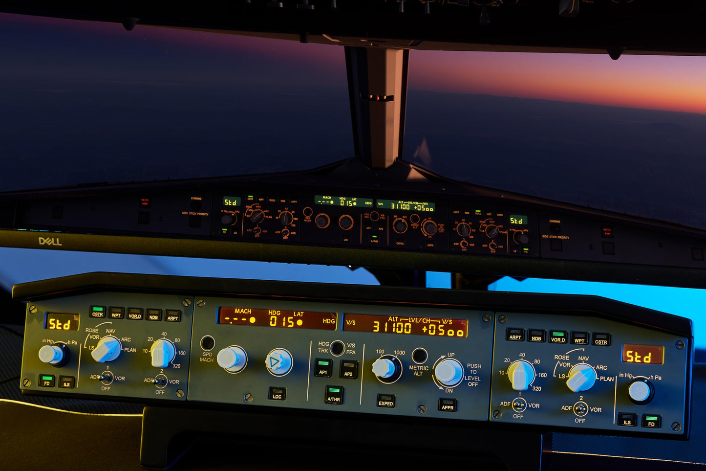 SYDYSOSO WingFlex Flight Control Unit for Airbus A320 & Boeing - Multi Panel, Grey, Compatible with MSFS & Xplane 11/12