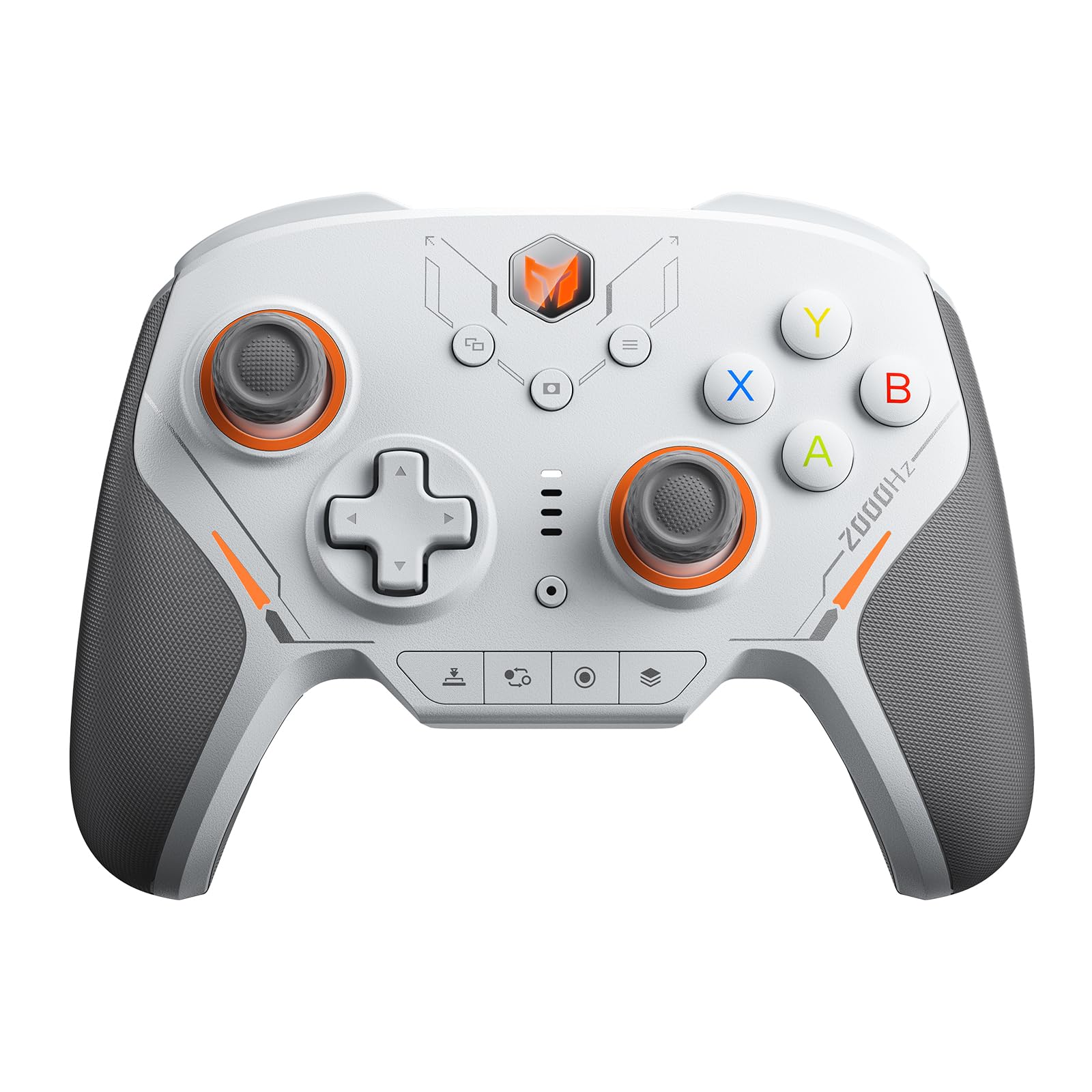 BIGBIG WON BLITZ2 Wireless Controller - 16 Mechanical Switches, 2000Hz, Gray, TMR Model for PC/Switch/iOS/Android
