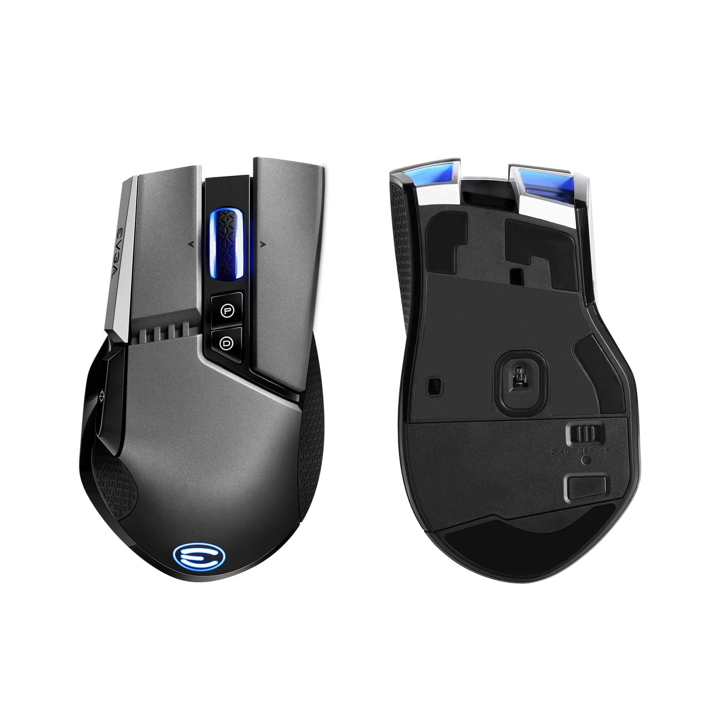EVGA X20 Wireless Gaming Mouse - 16,000 DPI, 10 Buttons, Ergonomic, Grey, Model 903-T1-20GR-KR