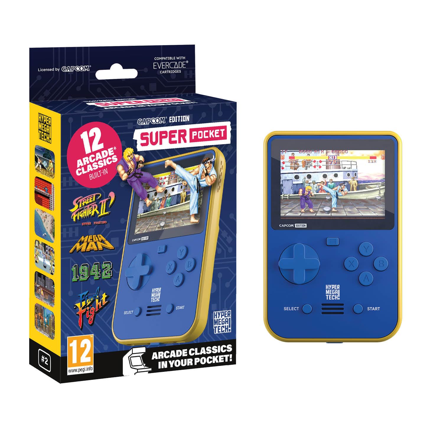 Blaze Entertainment Super Pocket Capcom Edition - Medium Blue Plastic Cap