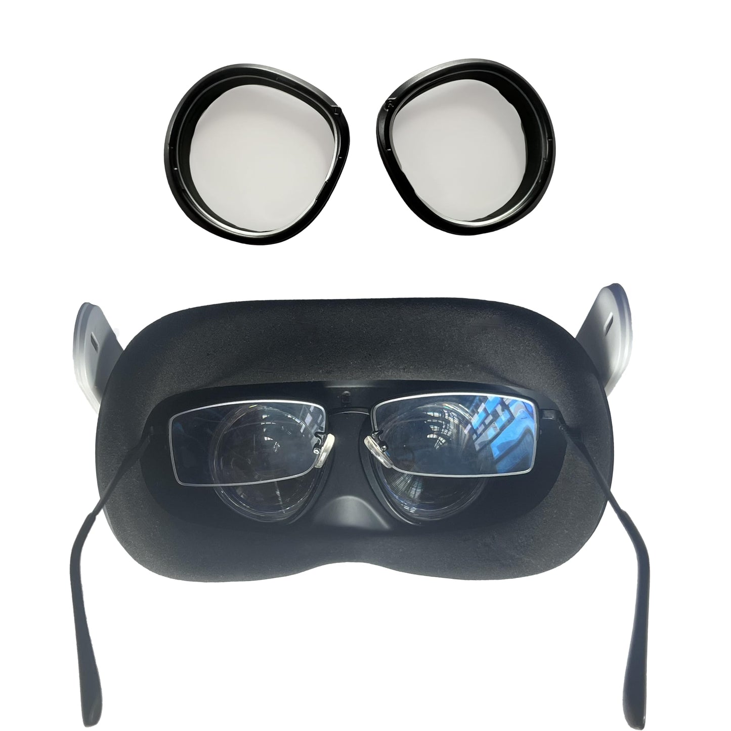 IOOIOO Lens Insert for Meta Quest 3/Quest 2 - Blue Light Blocking, Nearsighted SPH -3.25, Magnetic for L/R Eye