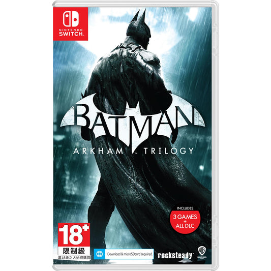 WB Batman: Arkham Trilogy for Nintendo Switch - Action Adventure Game Collection