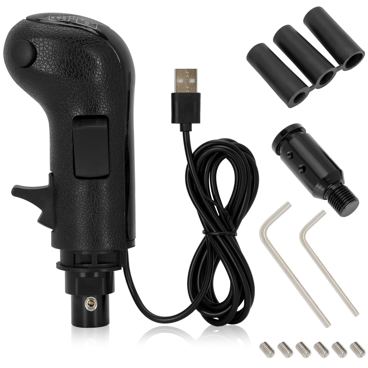 USB Truck Simulator Shifter  Compatible with Logitech G25  G27  G29  G923  Thrustmaster TH8A Shifter  semi shifter for pc Gear Shift Lever for ATS and ETS2 Games-PC Sim Racing Shifter