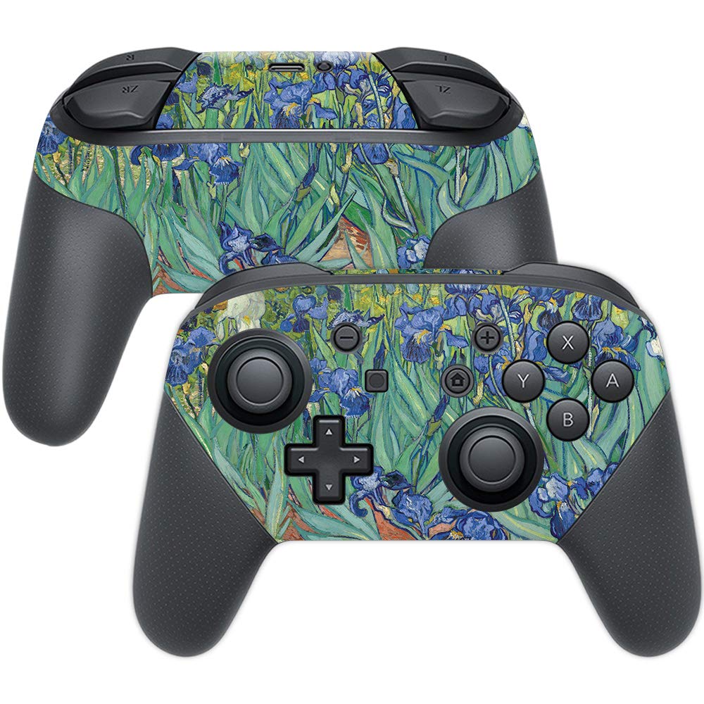 MightySkins Skin Compatible with Nintendo Switch Pro Controller - Irises | Protective, Durable, and Unique Vinyl Decal wrap Cove