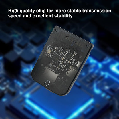 BITFUNX PSxMemCard PS1 Memory Card - 512MB MicroSD, Firmware Upgrade, High Speed, Tran-Black
