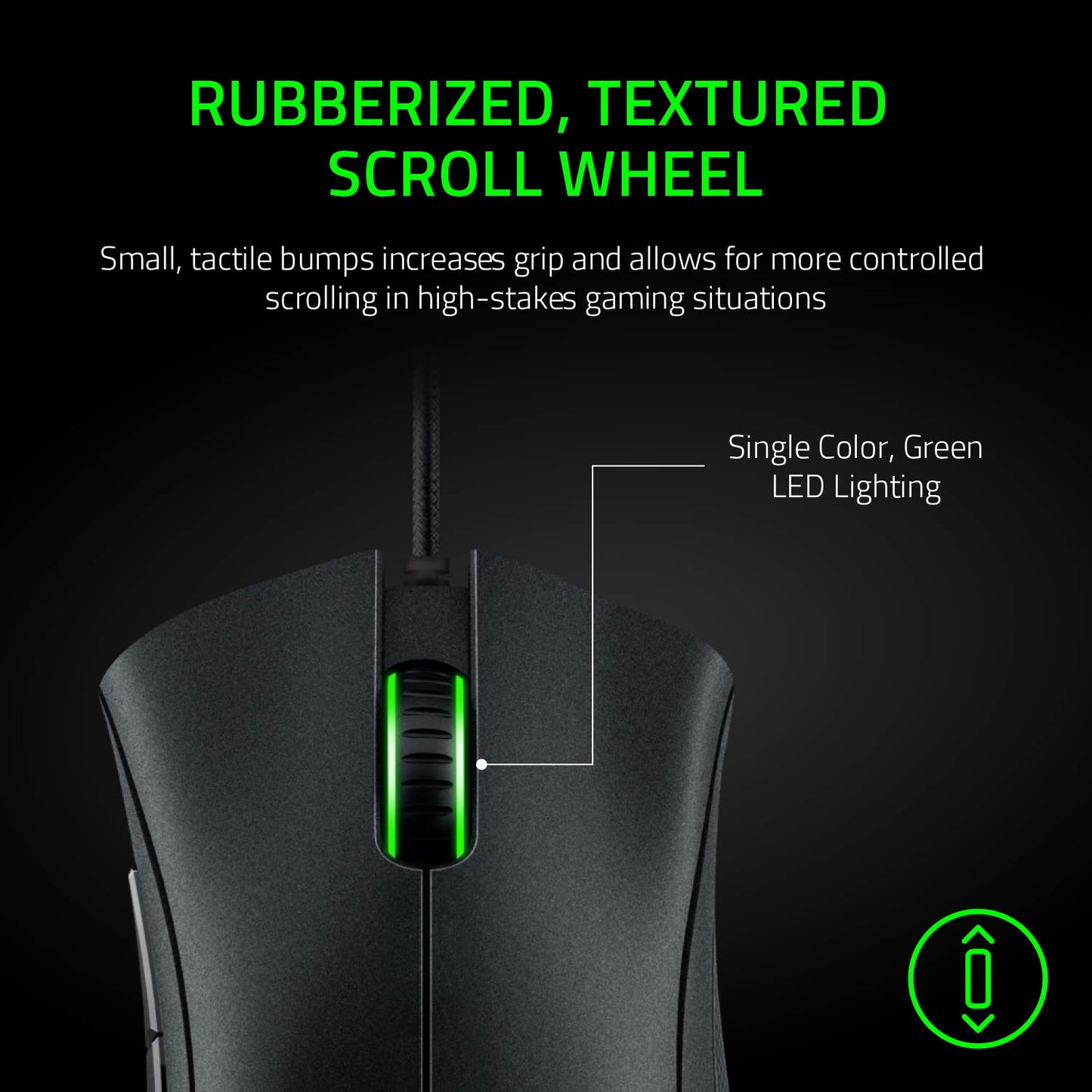 Razer DeathAdder Essential Wired Gaming Mouse - 6400 DPI, 5 Buttons, Ergonomic, Black, 12.7x7.3x4.3 cm, Model RZ01