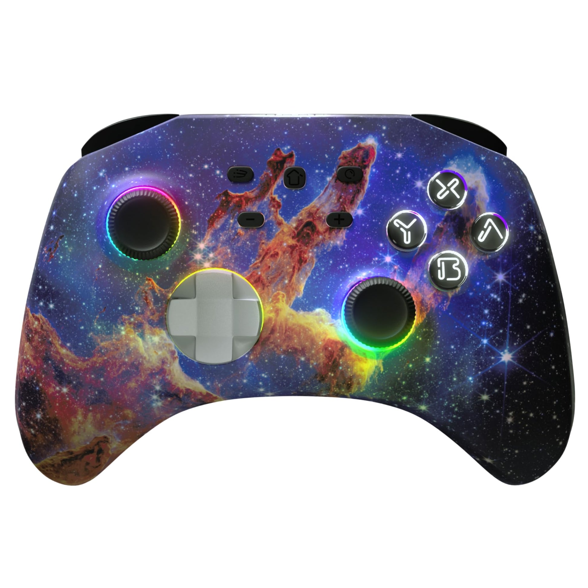 Surge Wireless Pro Controller - Bluetooth Gamepad for Nintendo Switch, PC, Android, Grey Camo, Programmable, Rechargeable, Motion Controls