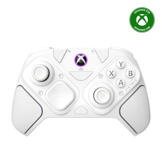 Turtle Beach Victrix Pro BFG Reloaded Wireless Gaming Controller Licensed for Xbox Series X|S  Xbox One & PC  Bluetooth  Fightpad Module  Hall-Effect Sticks/control buttons  Customizable Controls - White