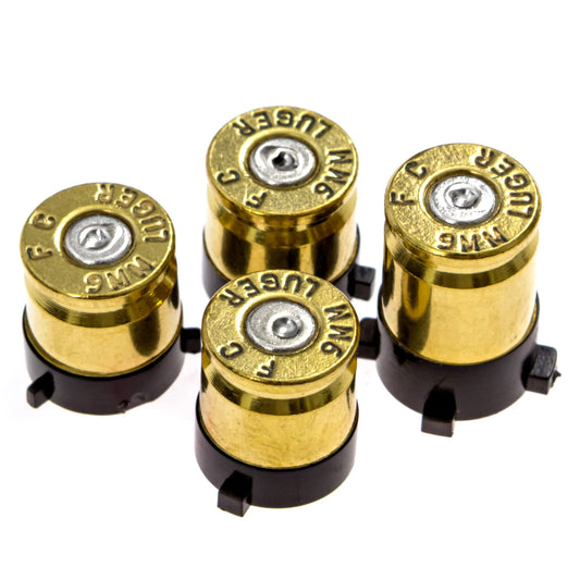Controller metal piece Buttons for Xbox One Series X S - Made with Real 9MM Spent metal piece Casings - Includes Tools