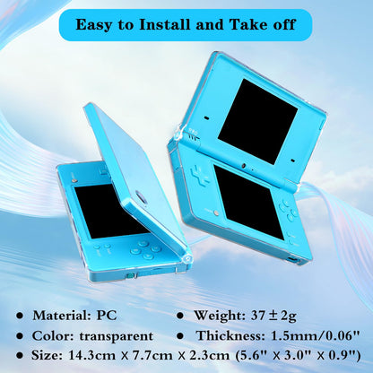 OSTENT Hard Crystal Case for Nintendo DSi - Clear, Model 027600, Durable Skin Cover Shell