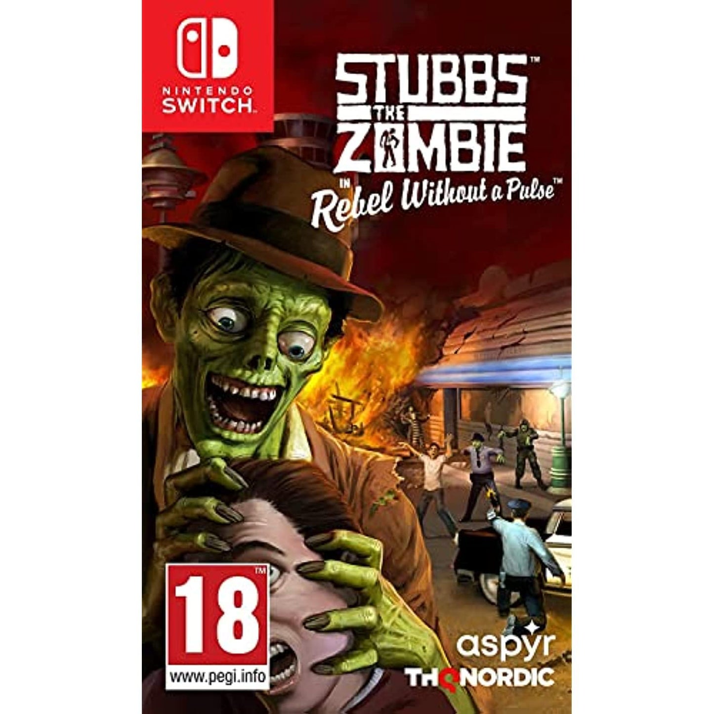 THQ Nordic Stubbs the Zombie - Nintendo Switch Game, Model 23018, Action-Adventure, Classic Gameplay