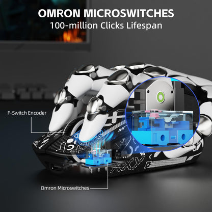 ATTACK SHARK G3PRO Wireless Gaming Mouse - RGB Dock, 25K DPI, 1K Polling Rate, Ultra Lightweight 59g, Black & Griptape