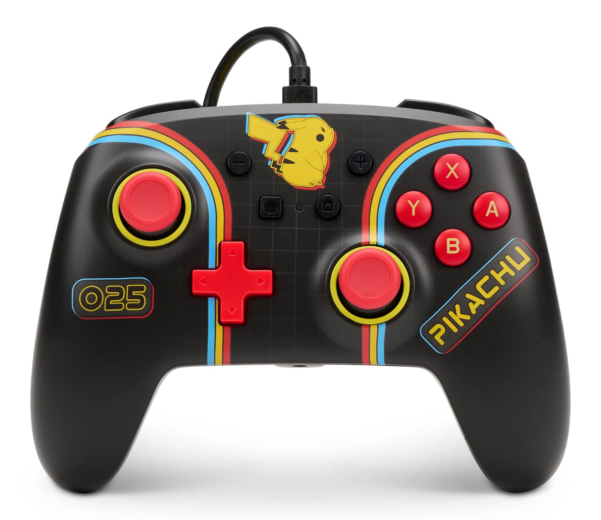 PowerA Enhanced Wired Controller for Nintendo Switch - Pikachu Arcade, Model 1522782-01