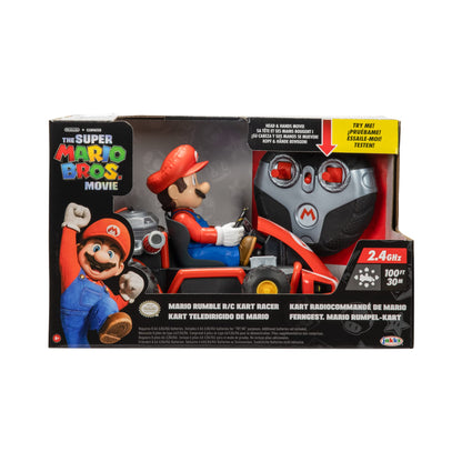 THE SUPER MARIO BROS. MOVIE Rumble Kart RC Racer – 2.4GHz Remote Control Car, 29.2 cm, Lights & Sounds, Ages 4+, Model 418