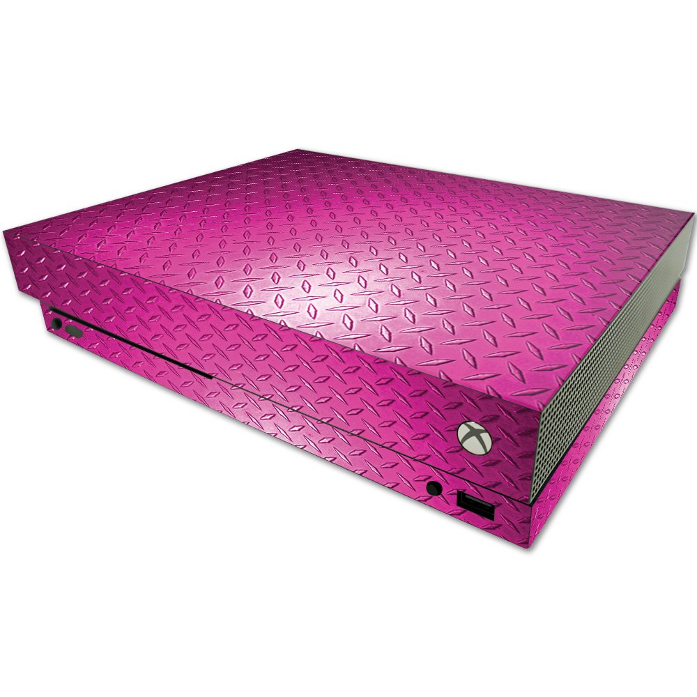 MIGHTY SKINS MightySkins Skin for Microsoft One X - Pink Diamond Plate, Durable Vinyl Wrap, Easy to Apply and Remove