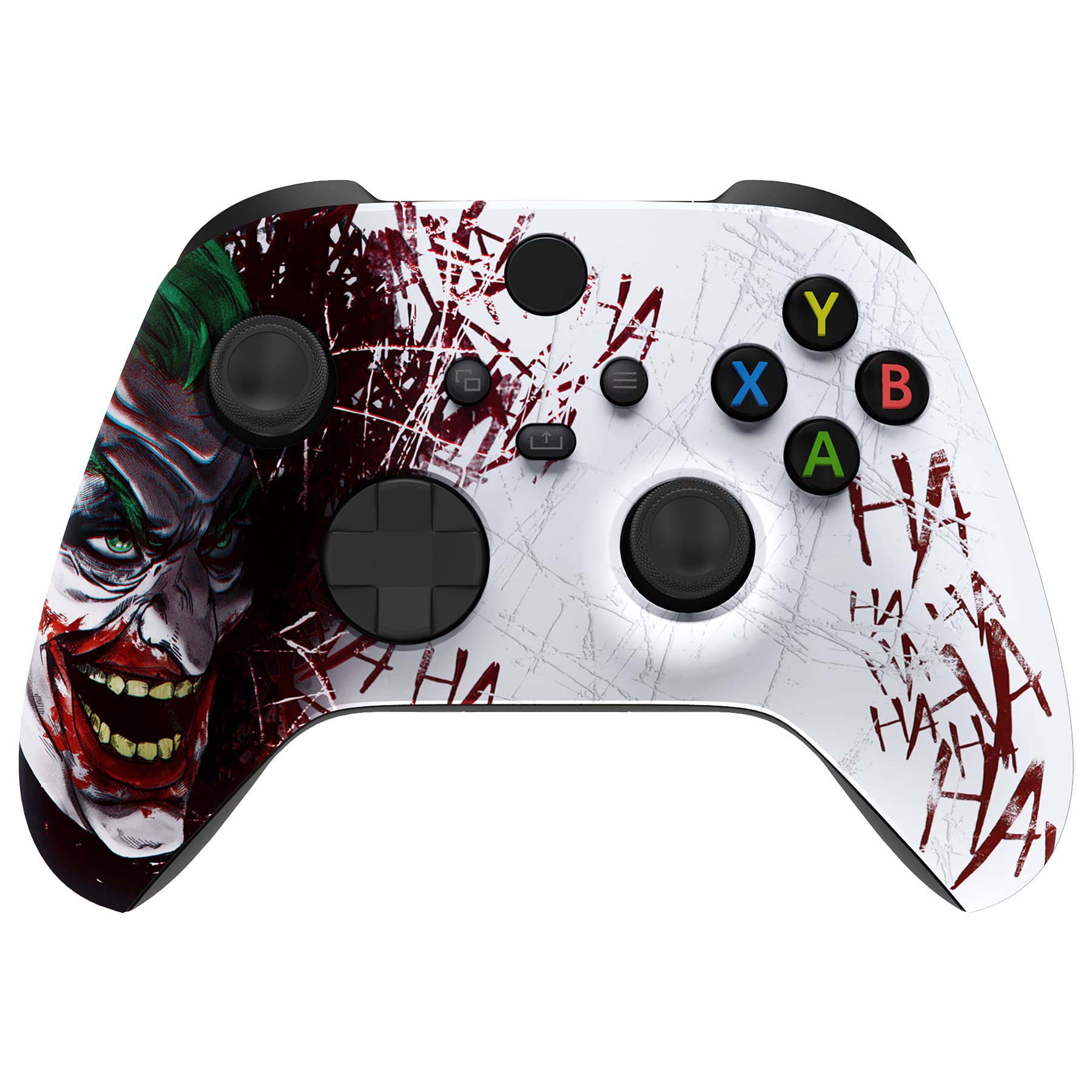 eXtremeRate Xbox Series X/S Controller Front Housing Shell - Clown HAHAHA Pattern, Custom Cover Faceplate, Model FX3T140