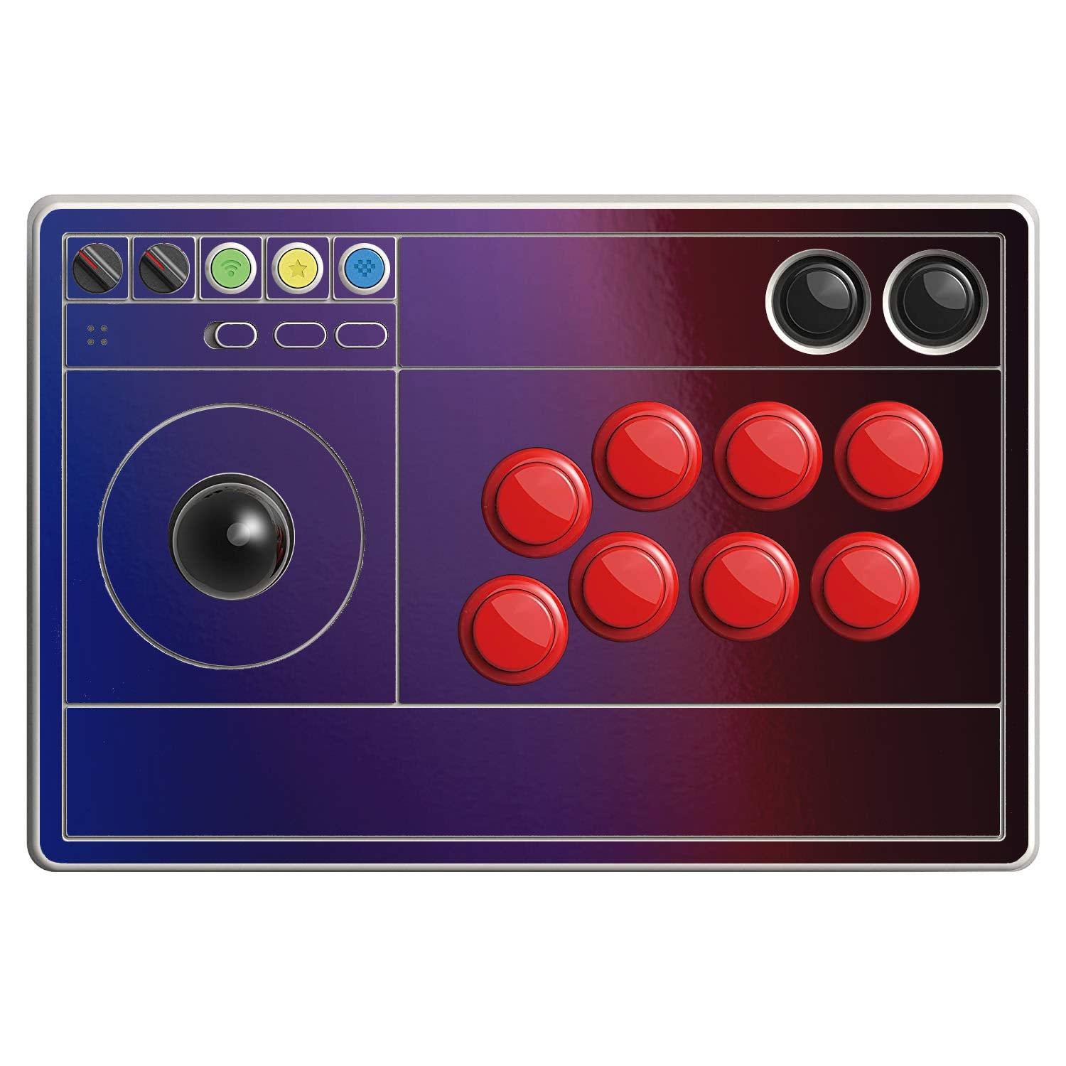 SopiGuard Sticker Skin for 8BitDo Arcade Stick Top Panel Only Vinyl Decal Wrap (Flip Roaring Thunder)