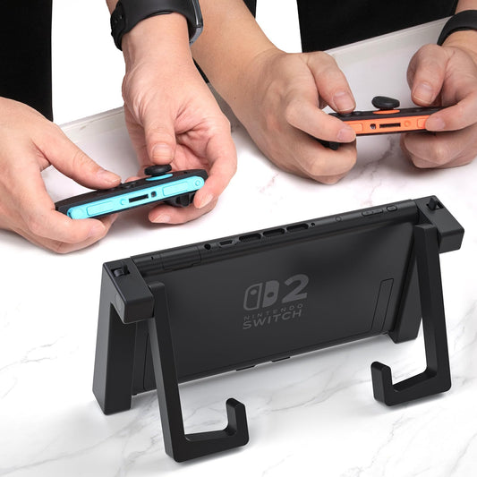 HEATFUN Switch 2 Car Headrest Mount & Table Stand - Wide-Fit Adjustable Hooks, Case-Friendly Grip, Multi-Angle Switch 2 Holder, 