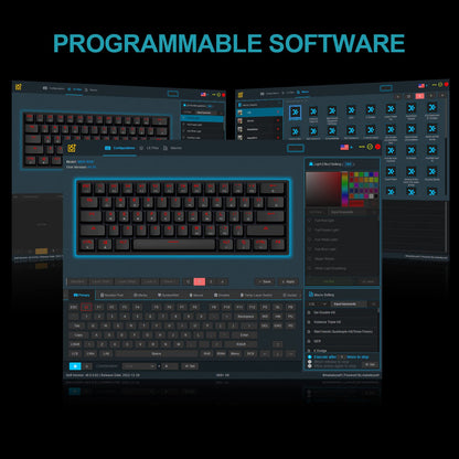 EPOMAKER SK61 60% Mechanical Keyboard, Gateron Optical Red, RGB Backlit, ABS White Case, Hot Swappable, Dustproof for Windows/Mac Gamers