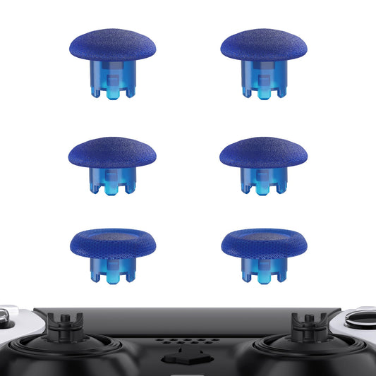 eXtremeRate Clear Blue Replacement Swappable Thumbsticks for PS5 Edge Controller  Custom Interchangeable Analog Stick Joystick Caps for PS5 Edge Controller - Controller & Thumbstick Base NOT Included