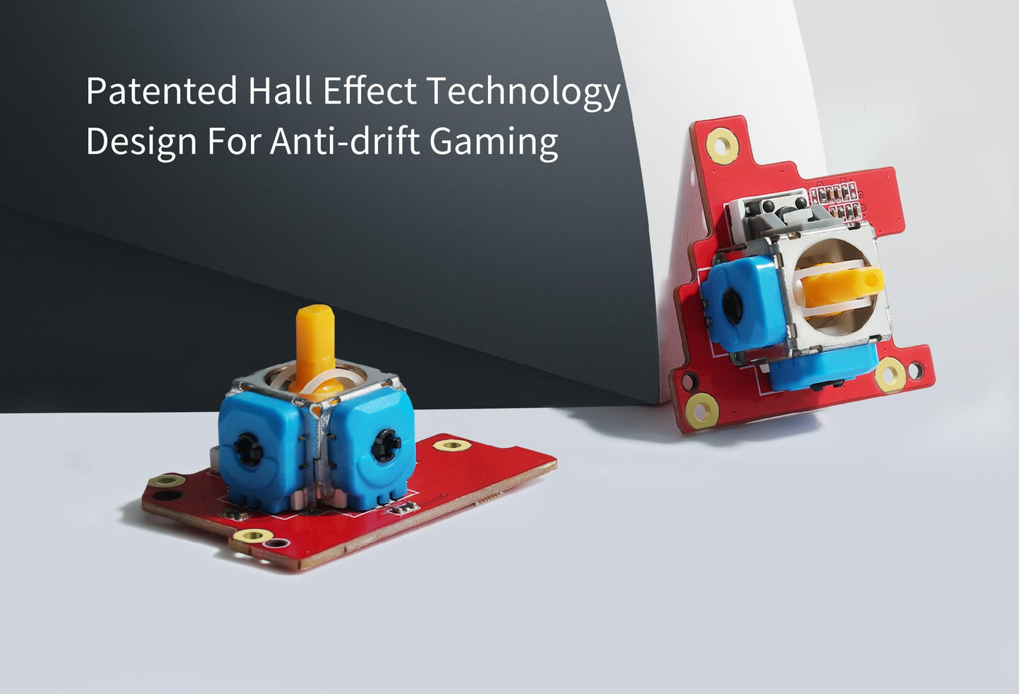 GuliKit Hall Effect Joystick Module for ROG Ally X - Anti Drift Electromagnetic Analog Thumbstick Upgrade - Red