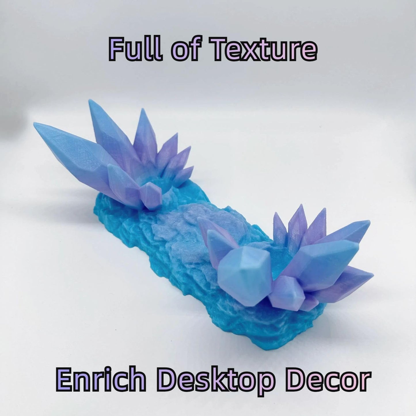 CHOWONE Crystal Throne Controller Stand for Xbox, PS5, PS4, Switch - Bluish Violet, Model SJZJ-023, 3D Printed Display Holder