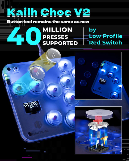 Sehawei Arcade Stick S16 - All-Button Gamerfinger, Custom RGB & Turbo Functions for PC/PS3/PS4/Switch - Supports Hot Swap & SOCD