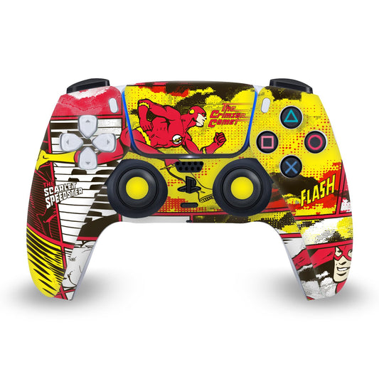 Head Case Designs Officially Licensed The Flash DC Comics Panel Collage Comic Book Art Vinyl Faceplate Sticker Gaming Skin Decal Cover Compatible With Sony PlayStation 5 PS5 DualSense Controller