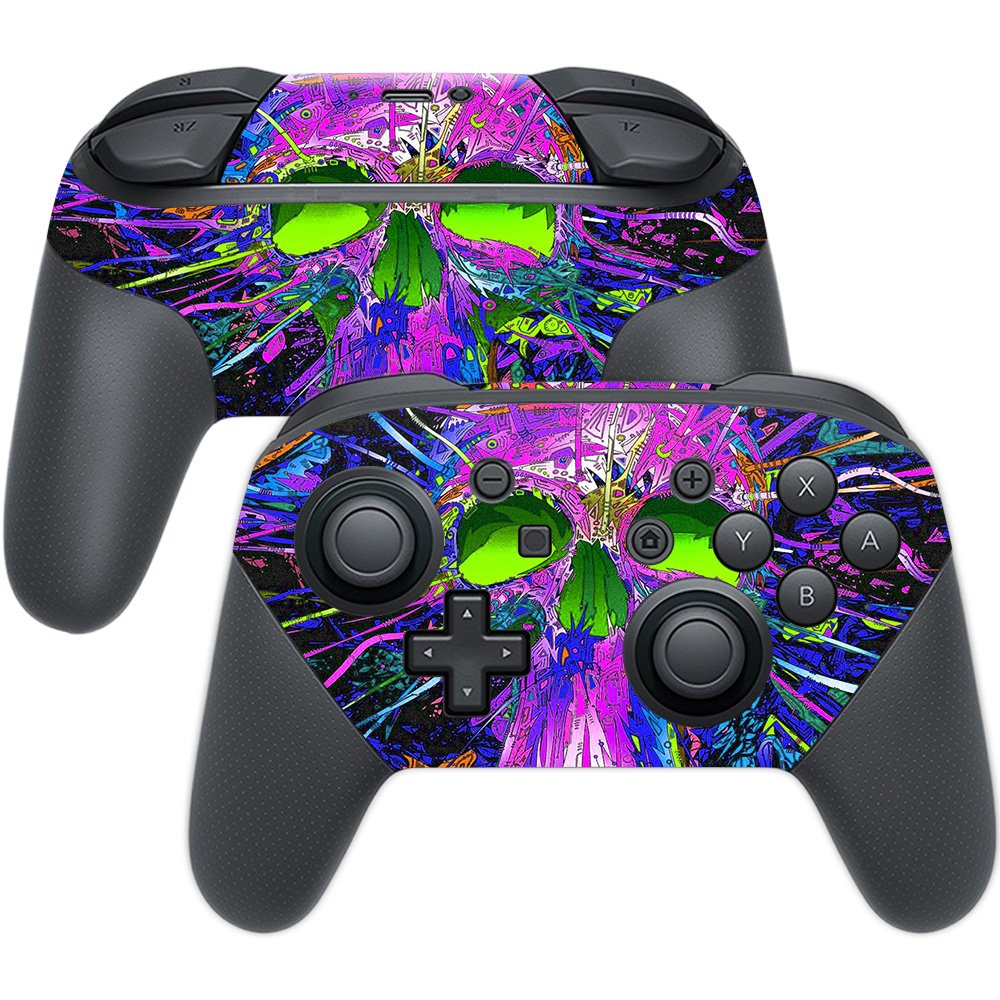 MightySkins Skin Compatible with Nintendo Switch Pro Controller - Hard Wired | Protective, Durable, and Unique Vinyl Decal wrap 