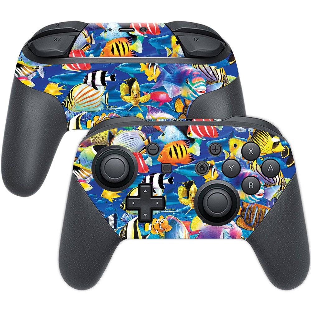 MIGHTY SKINS Nintendo Switch Pro Controller Skin - Tropical Fish Vinyl Decal Wrap, Easy to Apply, Durable, Made in USA
