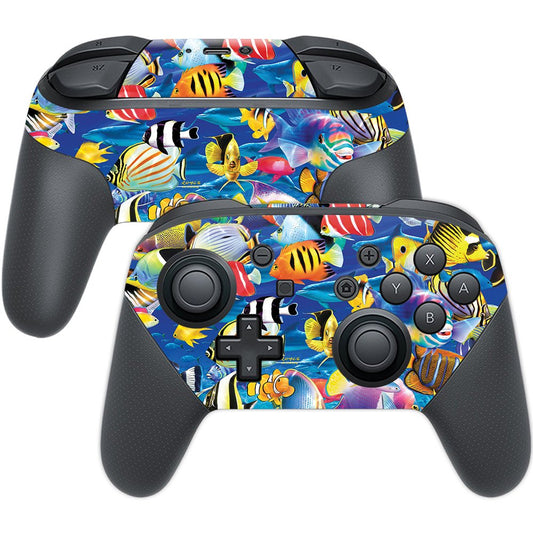 MIGHTY SKINS Nintendo Switch Pro Controller Skin - Tropical Fish Vinyl Decal Wrap, Easy to Apply, Durable, Made in USA