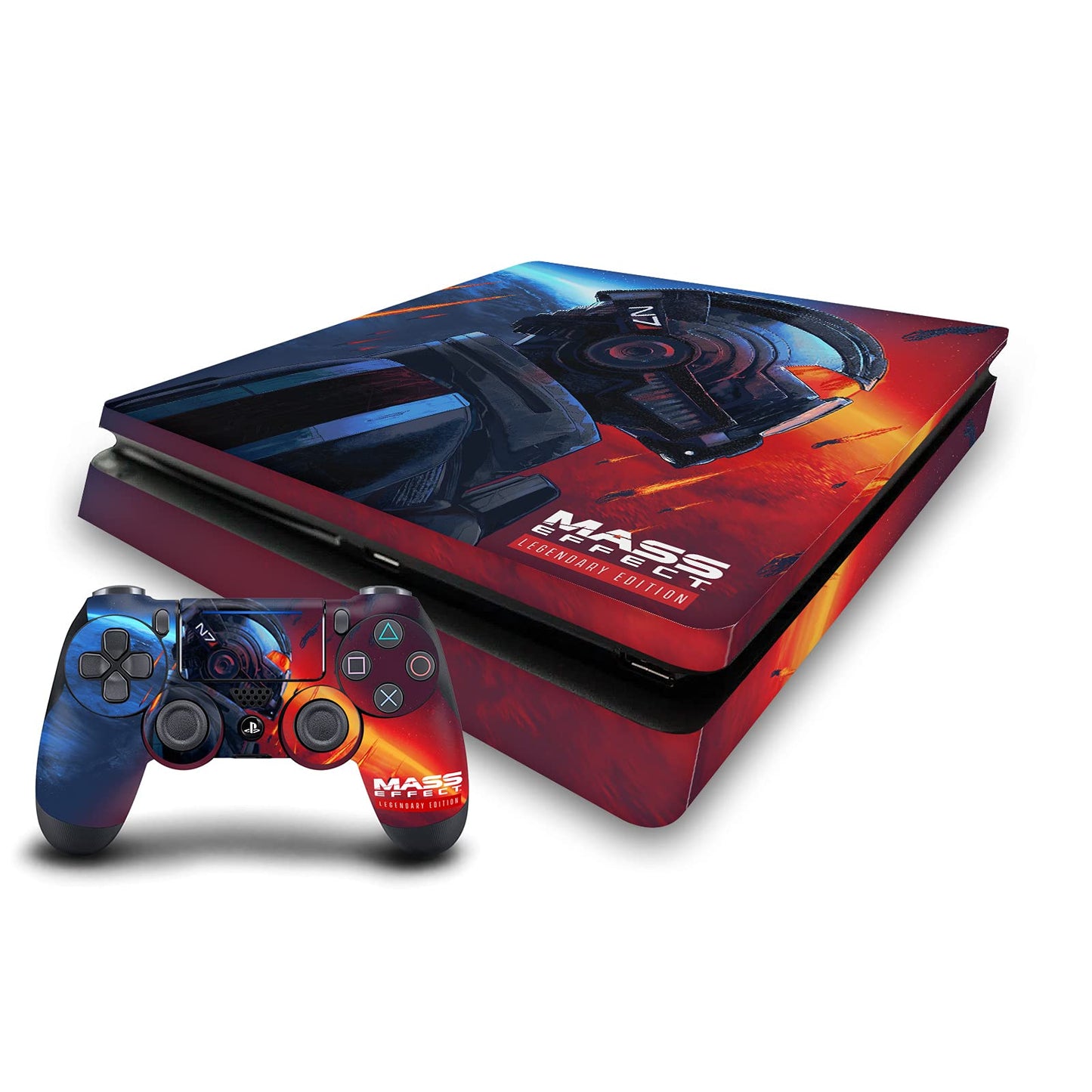 Head Case Designs Officially Licensed EA Bioware Mass Effect N7 Armor Legendary Graphics Vinyl Sticker Gaming Skin Decal Compatible With Sony PlayStation 4 PS4 Slim Console and DualShock 4 Controller