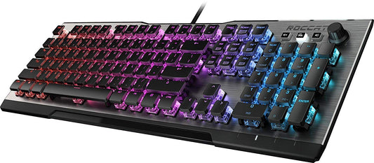 ROCCAT Vulcan 120 AIMO Mechanical Gaming Keyboard, Tactile Titan Switch, Full Size, RGB Lighting, Gunmetal Gray/Black