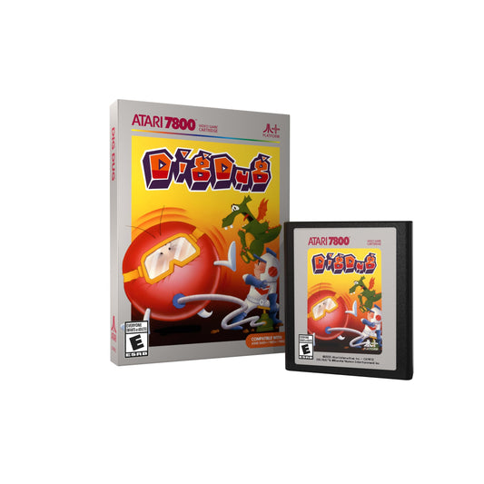 DIG DUG 7800 - Atari 7800 Game Cartridge