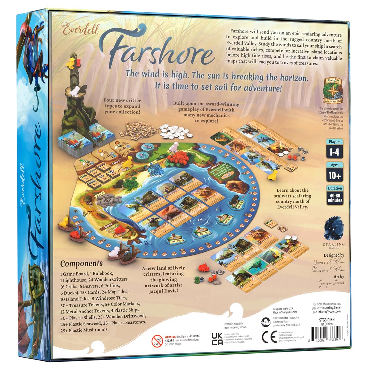 Starling Games Everdell Farshore Collector’s Edition Board Game – 1-4 Players, Medium Size, Multi-coloured, Strategy Adventure