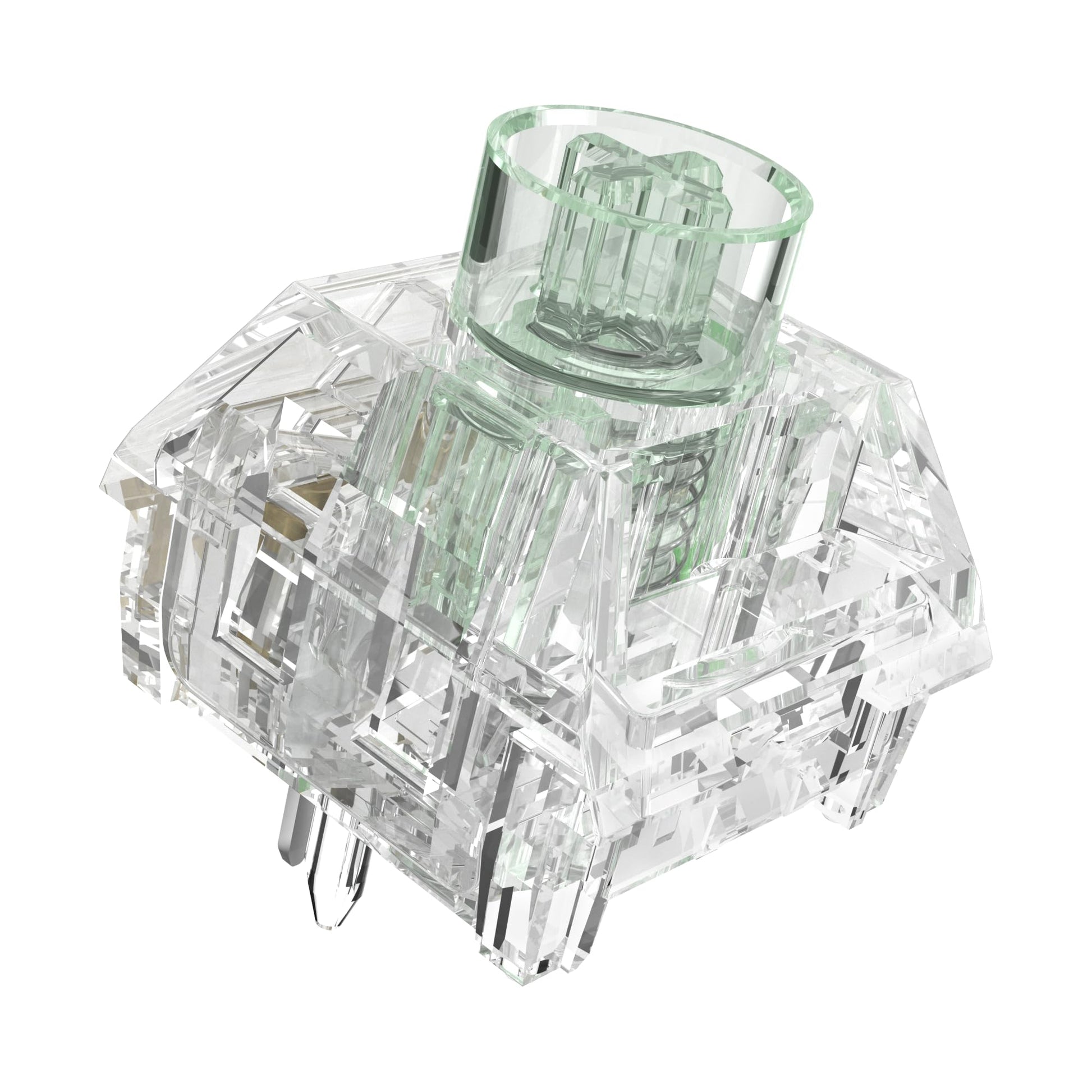 Kailh Bixia Jellyfish Pro Switches for Mechanical Keyboard 5-pin 47gf Clicky/Lubed/Fully Transparent Switches(Jellyfish Clicky 108Pcs)