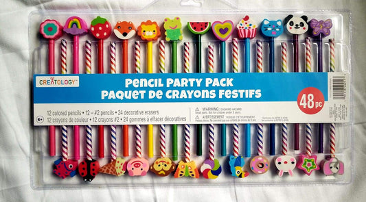 Creatology 48 PC. Pencil Party Pack - Assorted Colors, Perfect for Crafts and Activities, Model 521654
