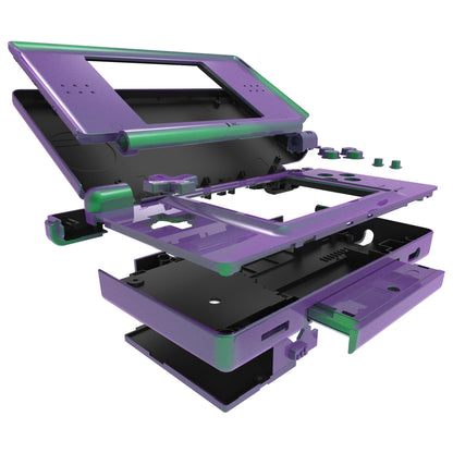 eXtremeRate Nintendo DS Lite Replacement Full Housing Shell Case - Chameleon Green Purple