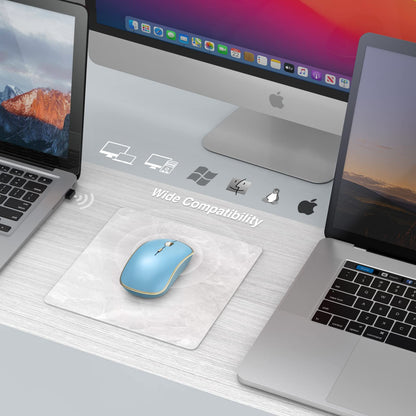 JOYACCESS Wireless Mouse - 5 DPI Levels, Silent, Blue, Model XRF-M1B-BU for Laptop, MacBook, Chromebook, PC