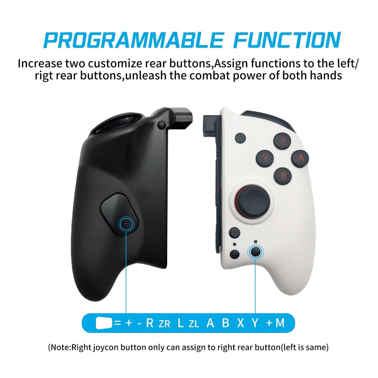 COIORVIS Wireless Switch Controllers Joy Pad, Motion Control, Black-White, 7.87x7.1x3.75 inch for Nintendo Switch/OLED