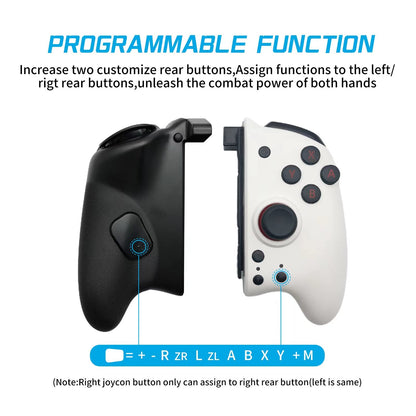 COIORVIS Wireless Switch Controllers Joy Pad, Motion Control, Black-White, 7.87x7.1x3.75 inch for Nintendo Switch/OLED