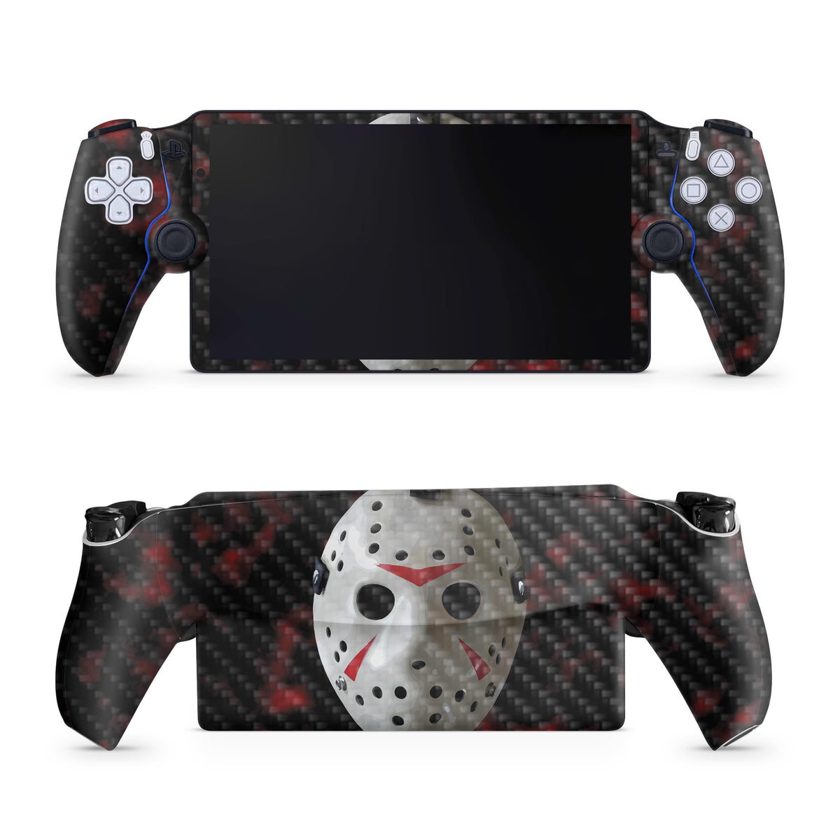 Carbon Fiber Gaming Skin Compatible with PS5 Portal Remote Player - 13th Nightmare - fine 3M Vinyl Protective Wrap Decal Cover - Easy to Apply | Crafted in The USA by MightySkins
