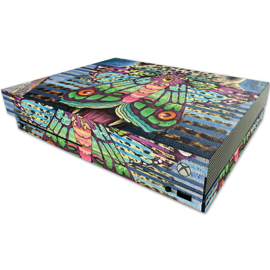 MIGHTY SKINS MightySkins Skin for Microsoft One X Console - Jaguar Moth, Durable Vinyl Decal, Easy to Apply & Remove