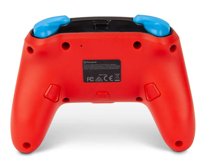 PowerA Enhanced Wireless Nintendo Switch Controller - Rechargeable, Mario Pop Color, Motion Control, Officially Licensed by Nintendo