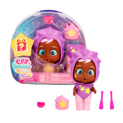 Cry Babies Magic Tears Phoebe - 6+ Surprises, Purple, Plastic, Model 916203, Great Gift for Kids Ages 3+