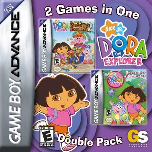 Dora The Explorer Super Star Adventures & The Search for Pirate Pigs Treasure  Double Pack  Game Boy Advance