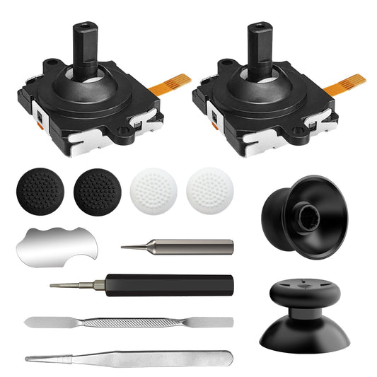 Joystick Replacement Kit for Oculus Quest 2/ 3 Controller  OLCLSS Accessories for Oculus Quest 2 Controller and Meta Quest 3 Controller  Joysticks  Thumbstick  Screwdriver  Tweezer & Pry Tool (13-in-1)