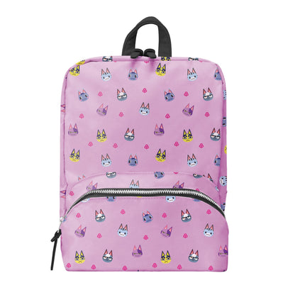 Controller Gear Animal Crossing Small Backpack - Tom Nook Quilted, Cat's Meow, Mini Bookbag for Console & Accessories